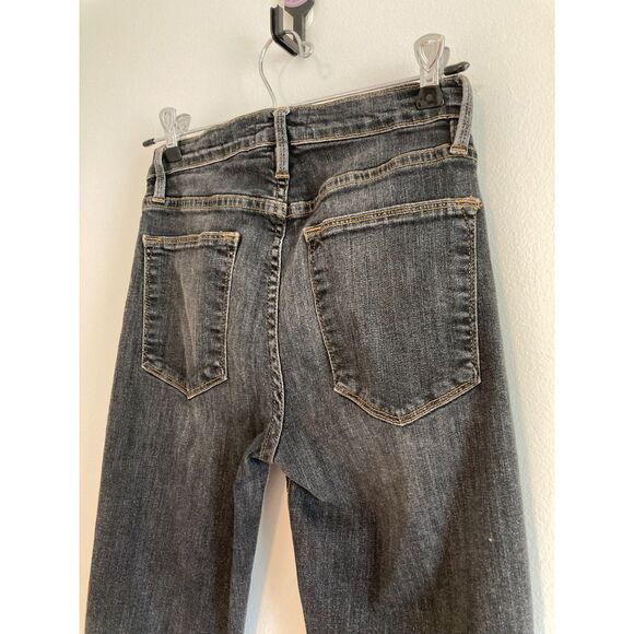 Frame Denim Le High Straight Jean Grey Wash Size 26 - Picture 4 of 5